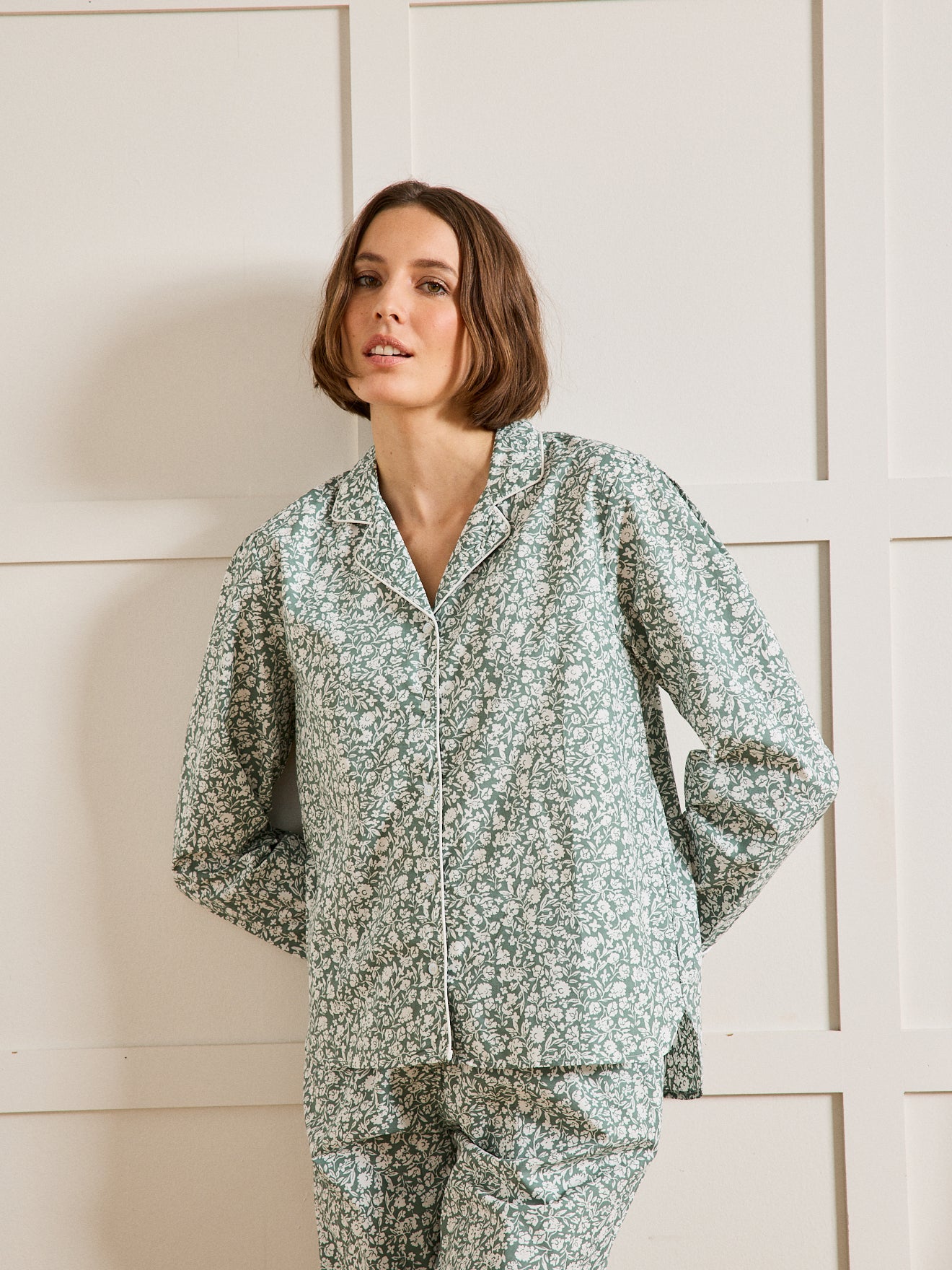 Pyjama imprimé floral femme