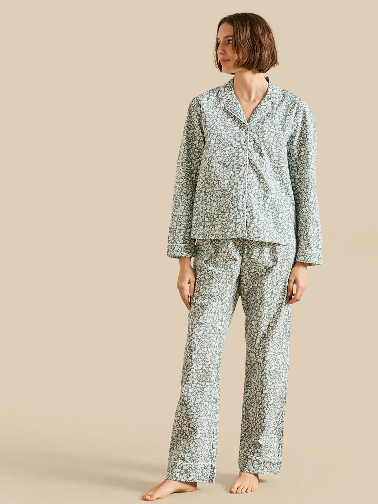 Pyjama imprimé floral femme