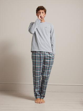 Pyjama bi-matière homme