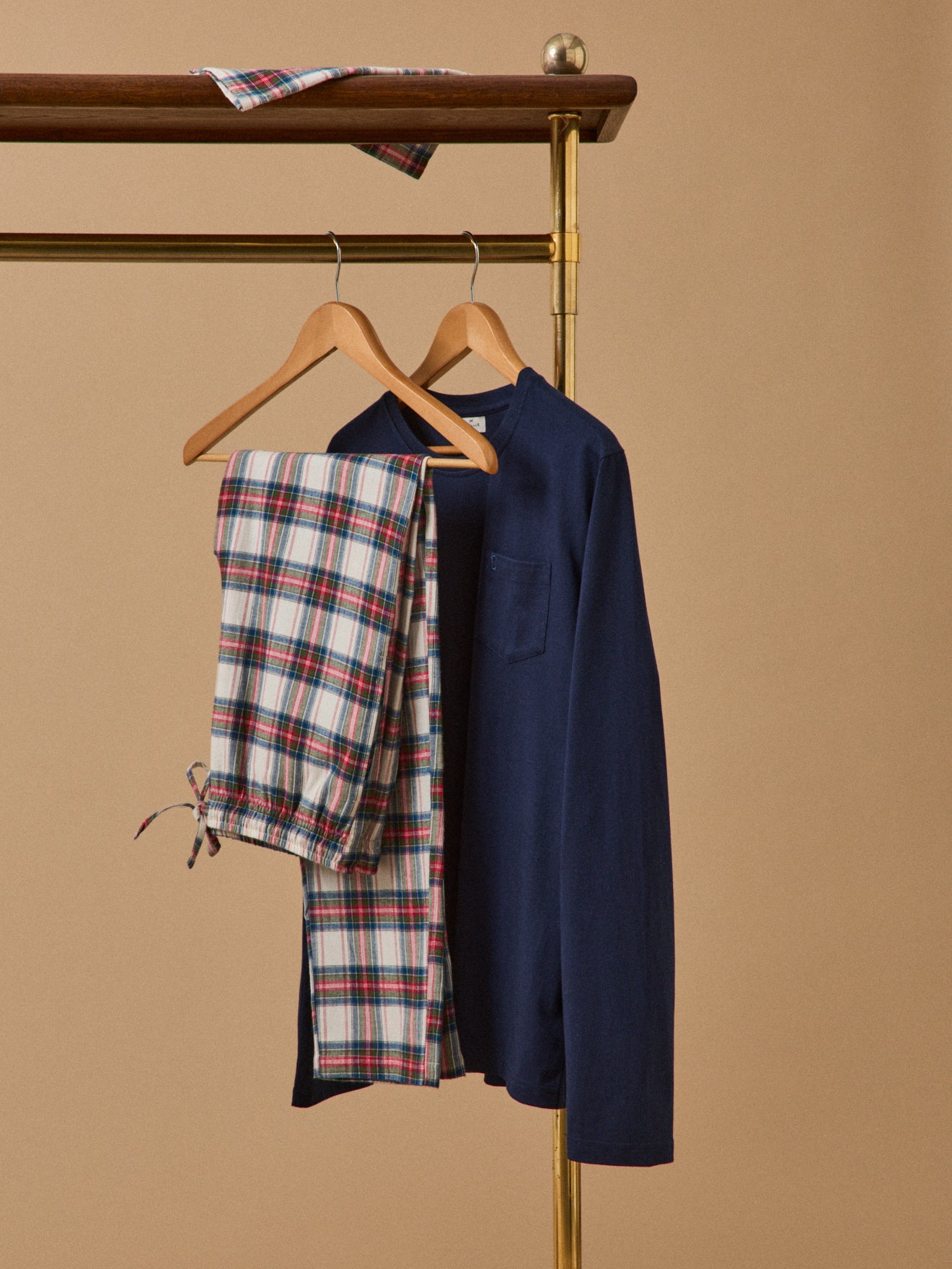 Pyjama flanelle carreaux  homme