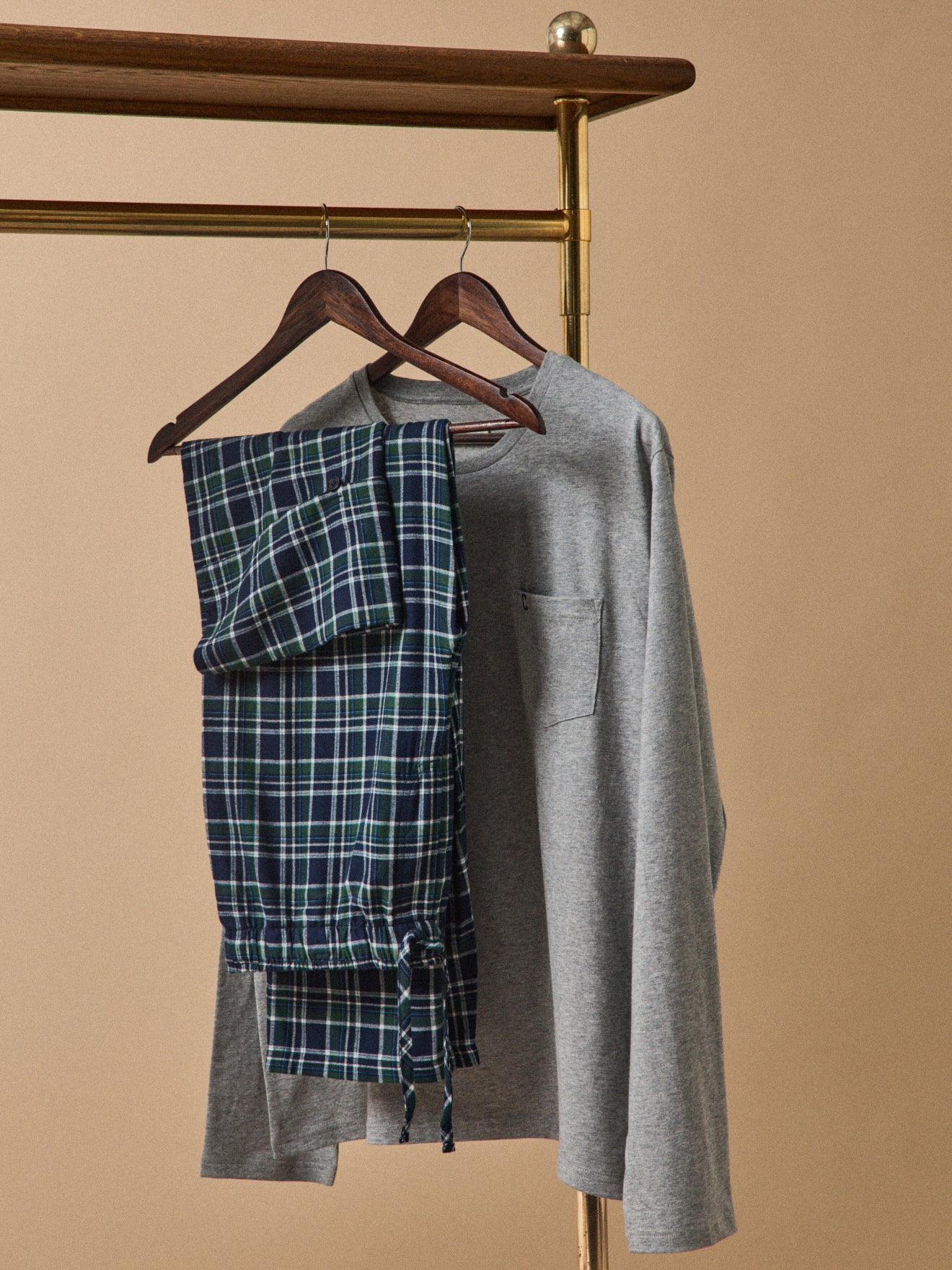 Pyjama bi-matière homme