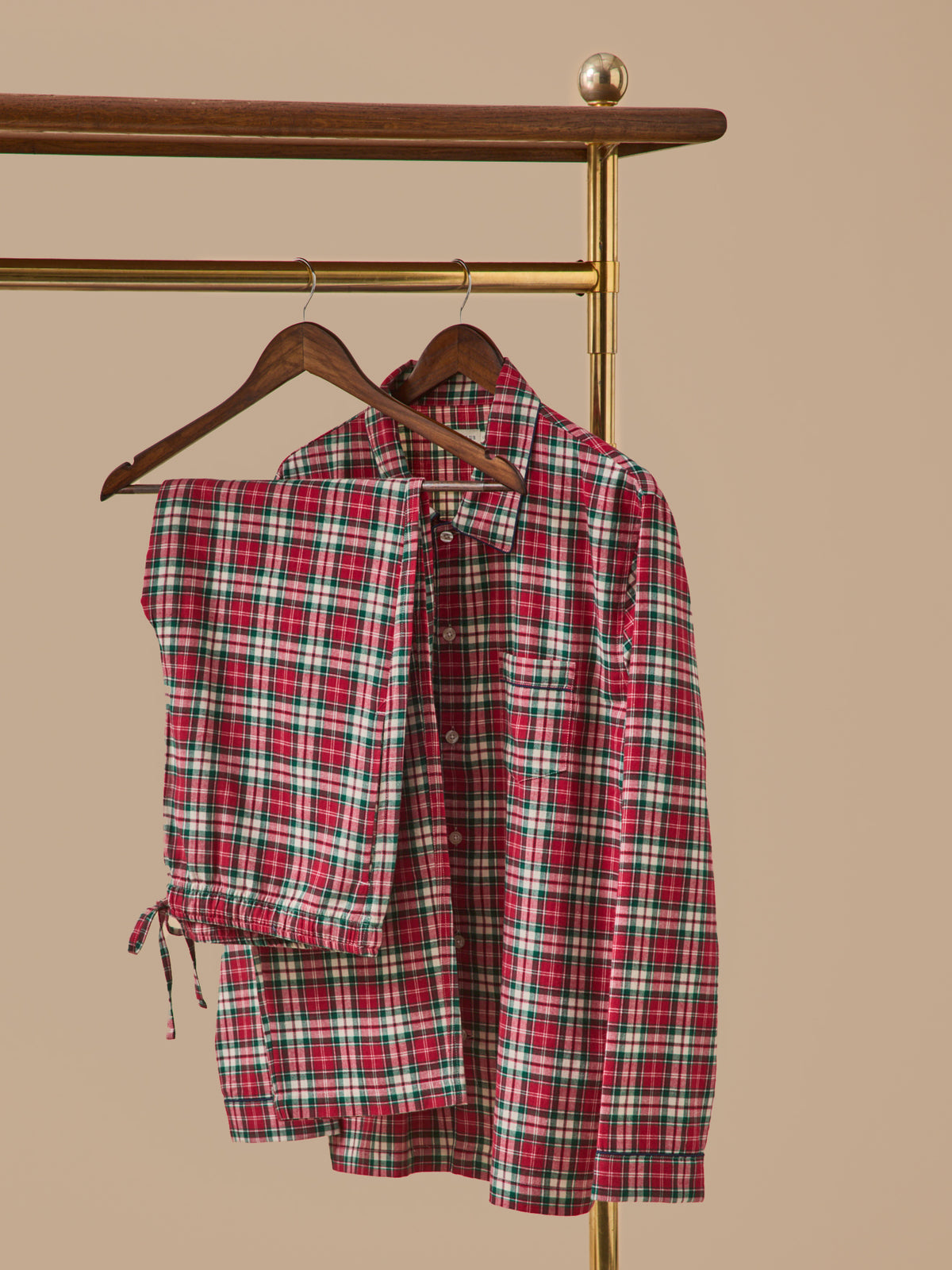 Pyjama flanelle carreaux homme