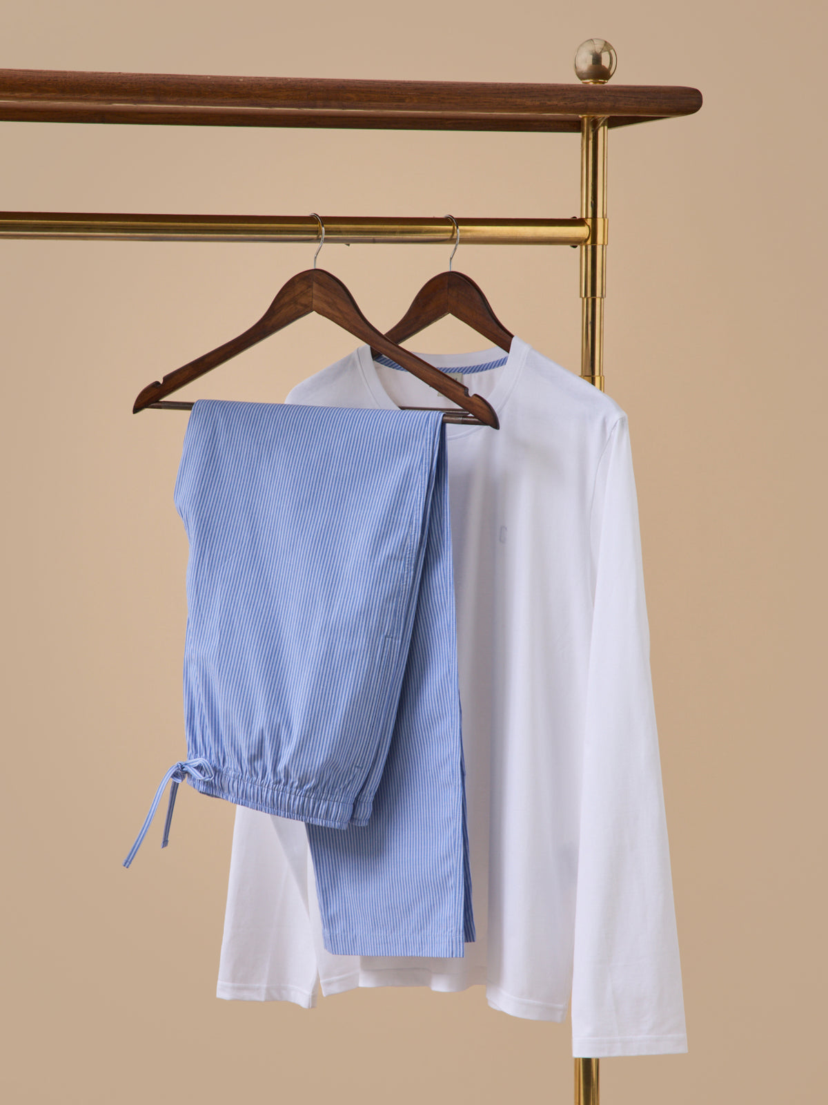 Men's dual-fabric pyjamas