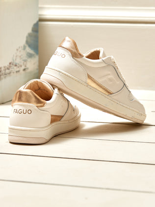 Women's leather Alder trainers - Faguo Collection
