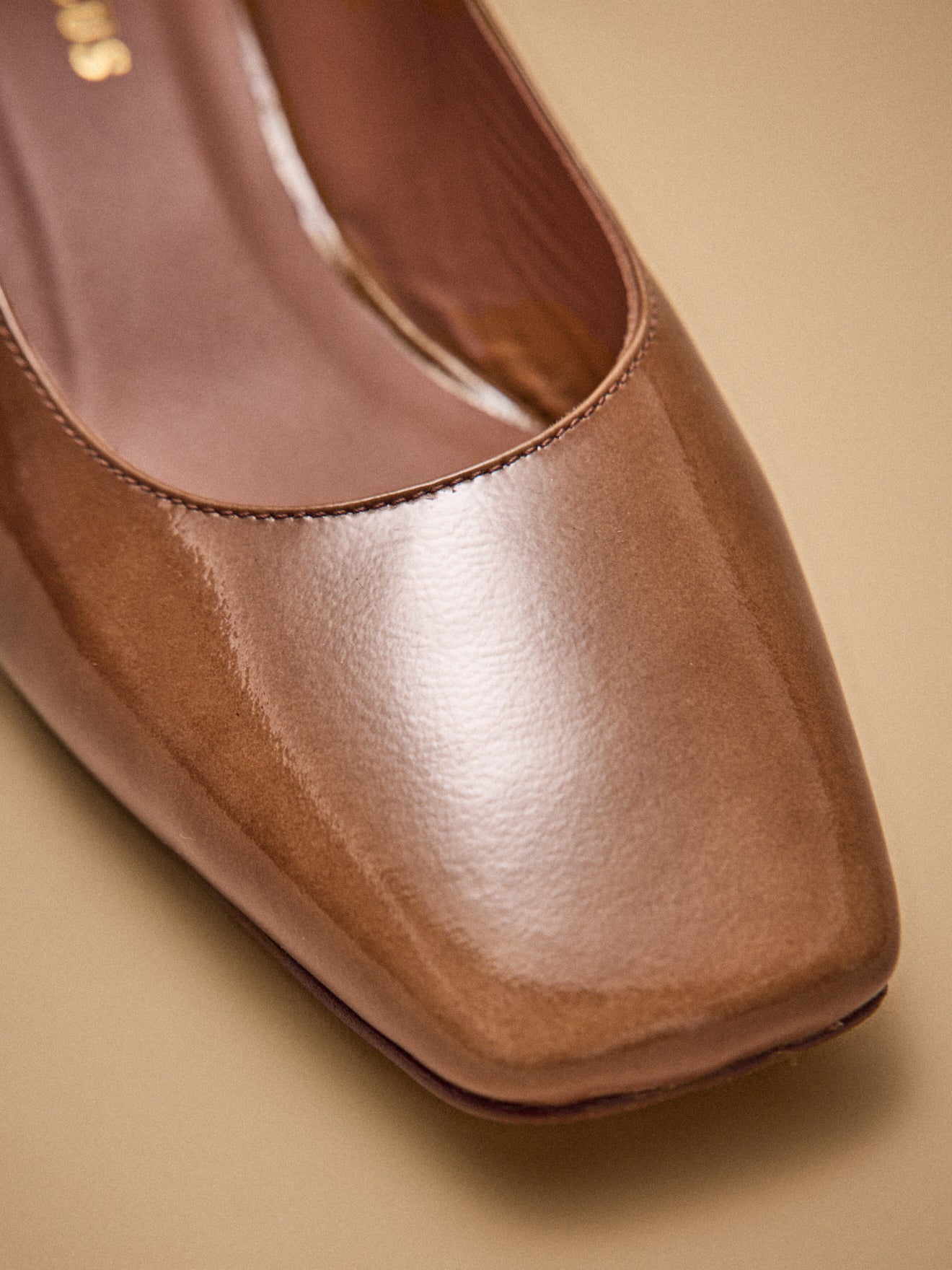 Salomés à talon cuir vernis femme