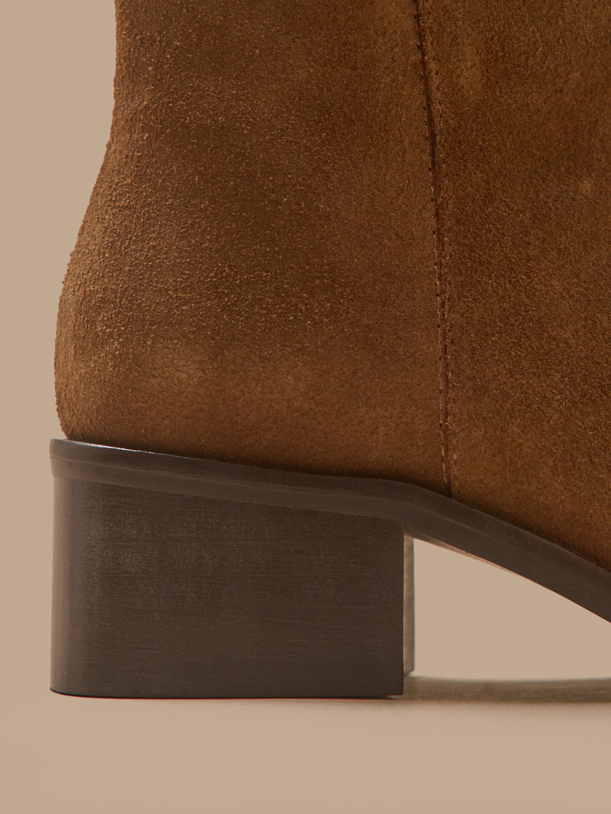 Women's leather heeled boots