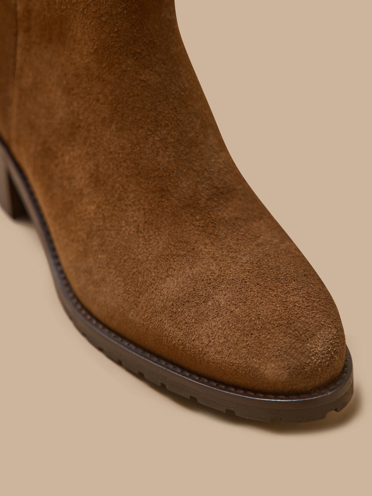 Women's leather heeled boots