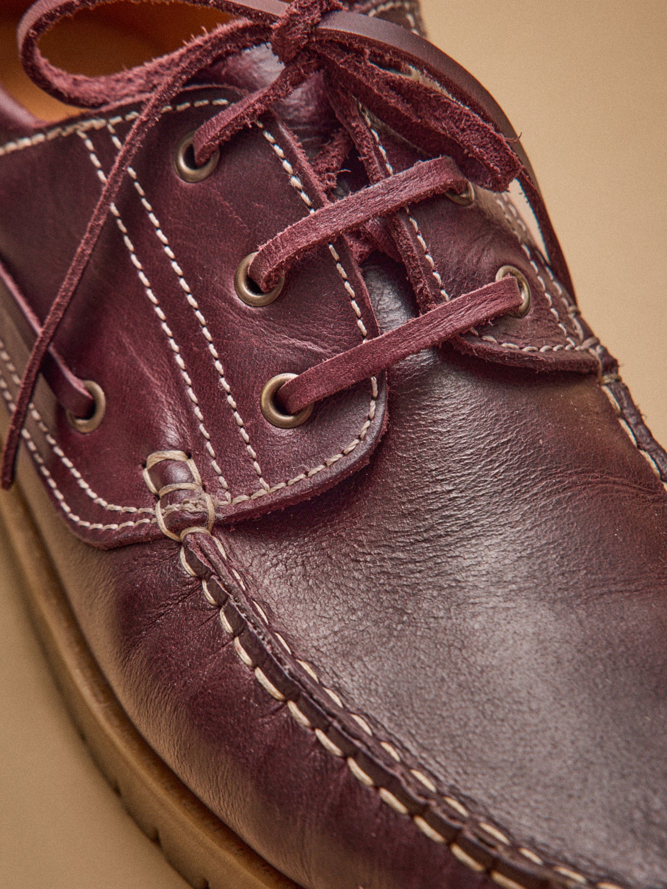 Chaussures bateau cuir homme