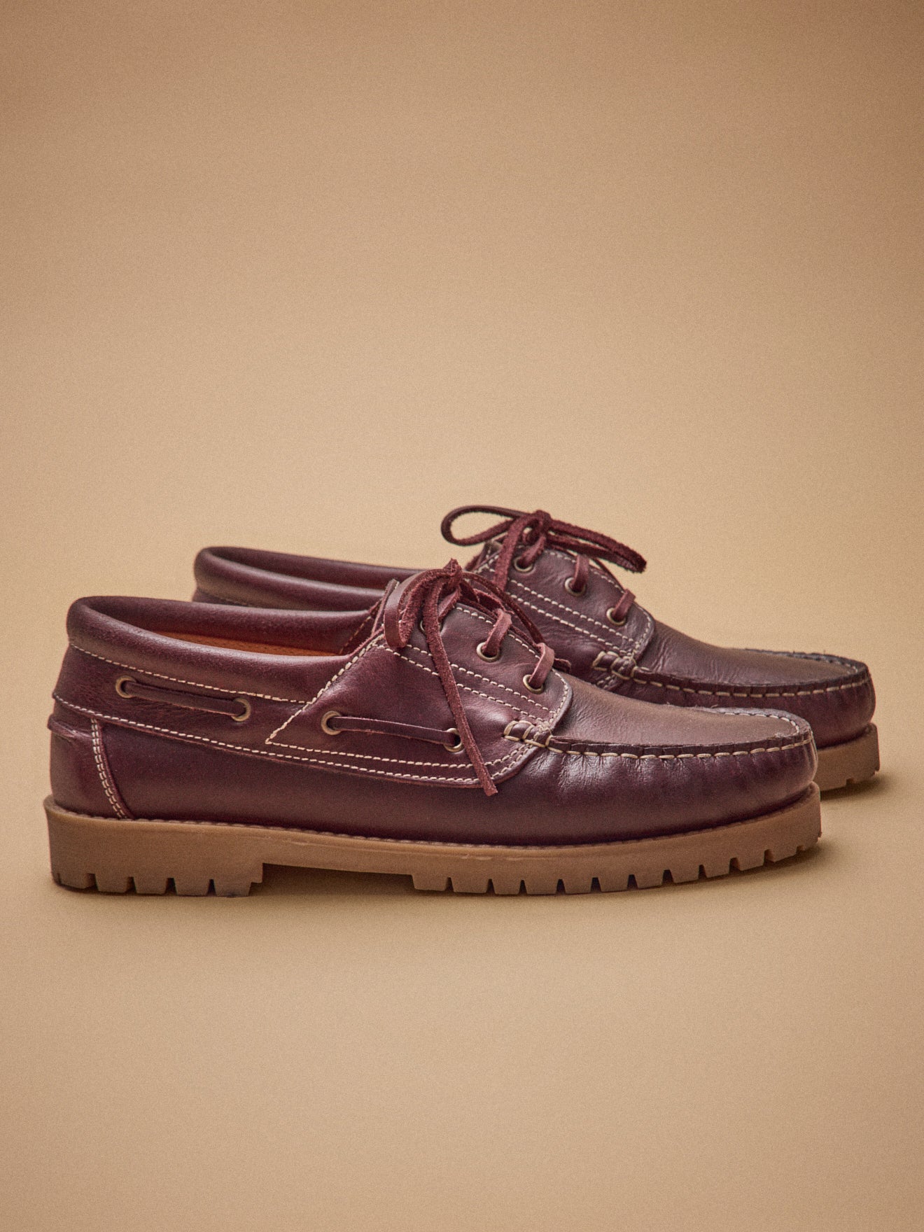 Chaussures bateau cuir homme