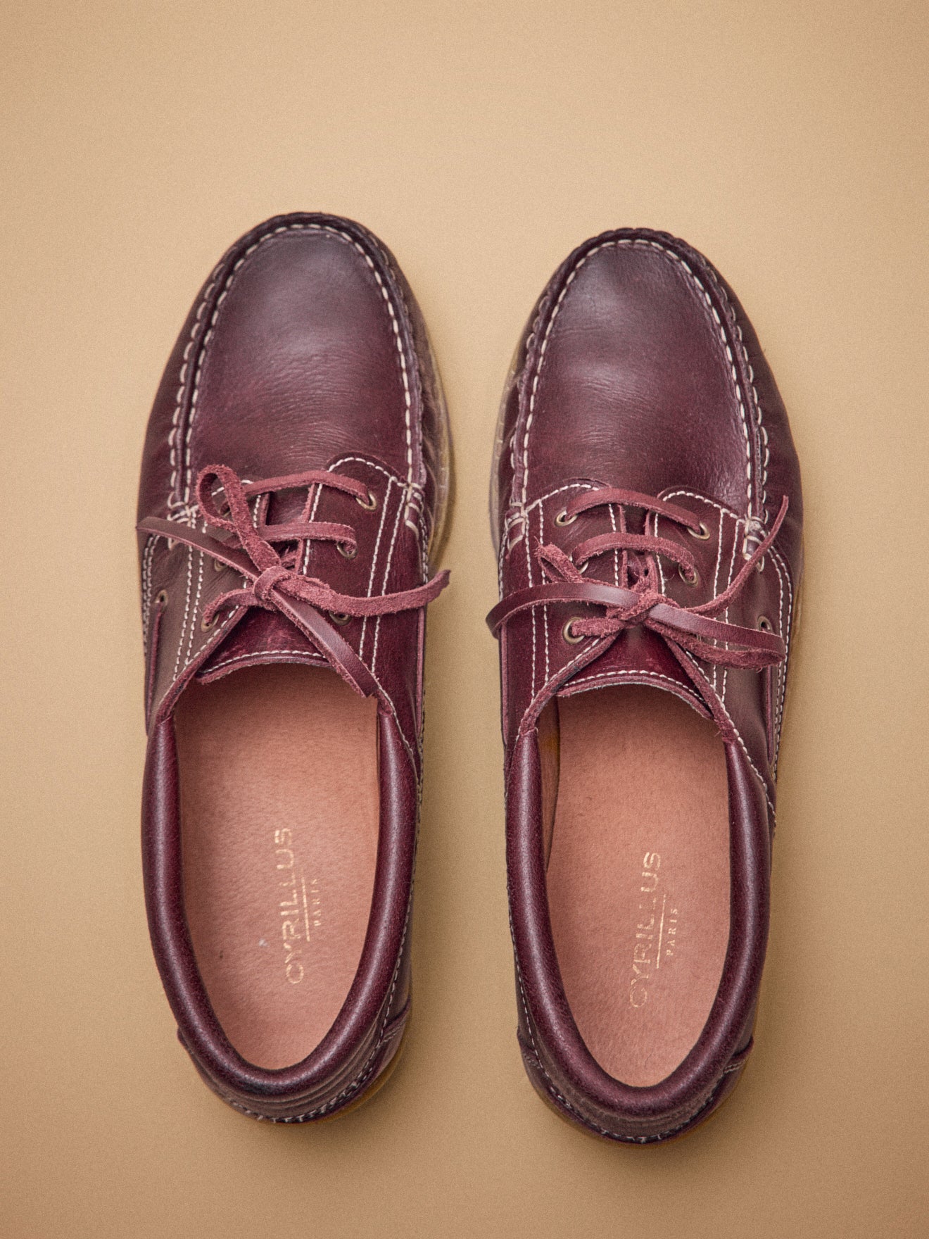 Chaussures bateau cuir homme