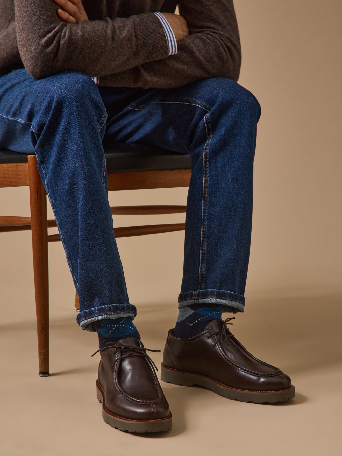 Men's lace-up Derby shoes