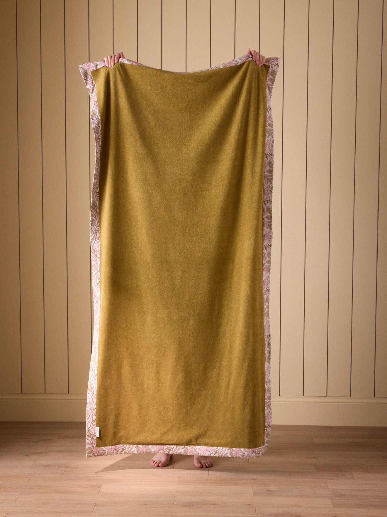 Fouta indienne doublée éponge