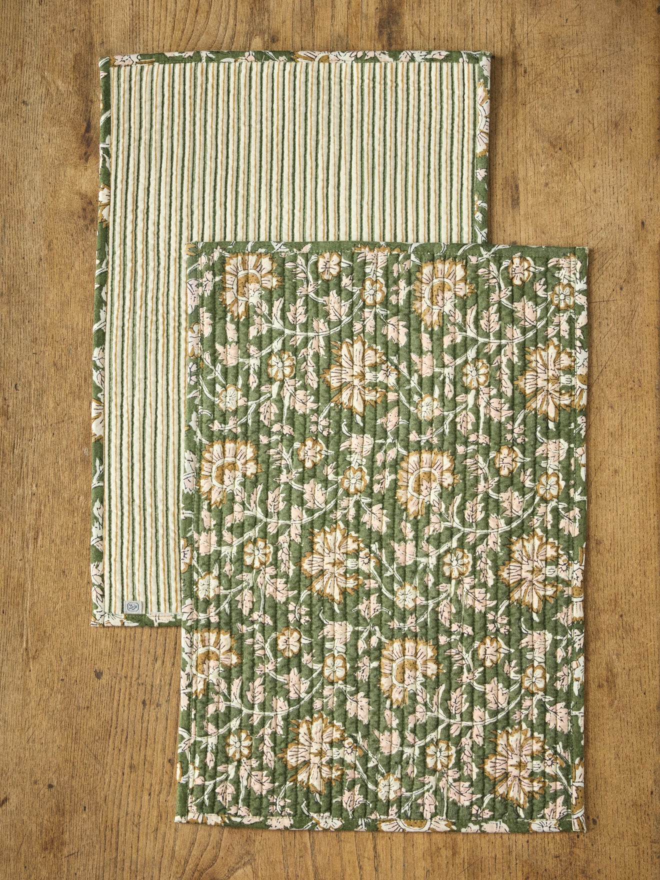 Set of 2 Indian fabric placemats