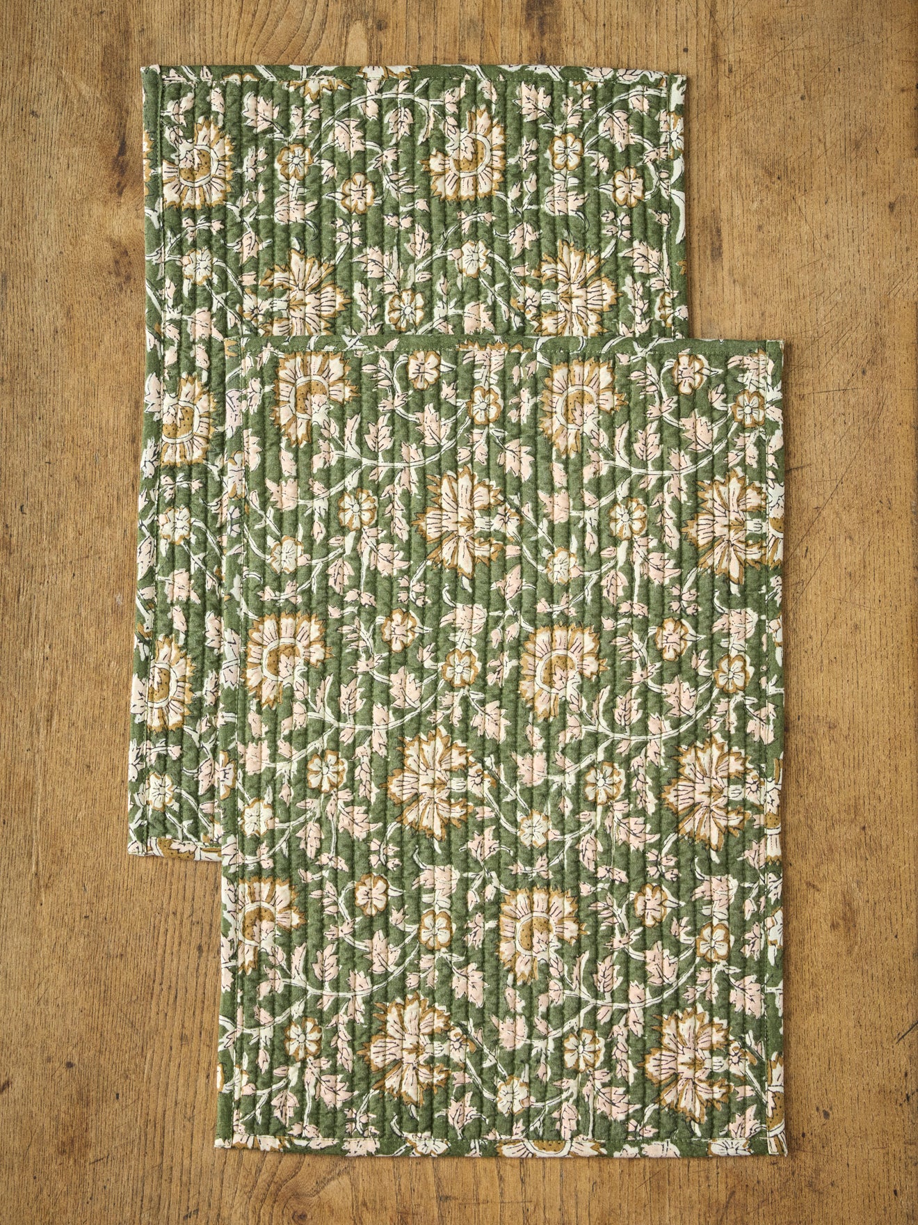 Set of 2 Indian fabric placemats