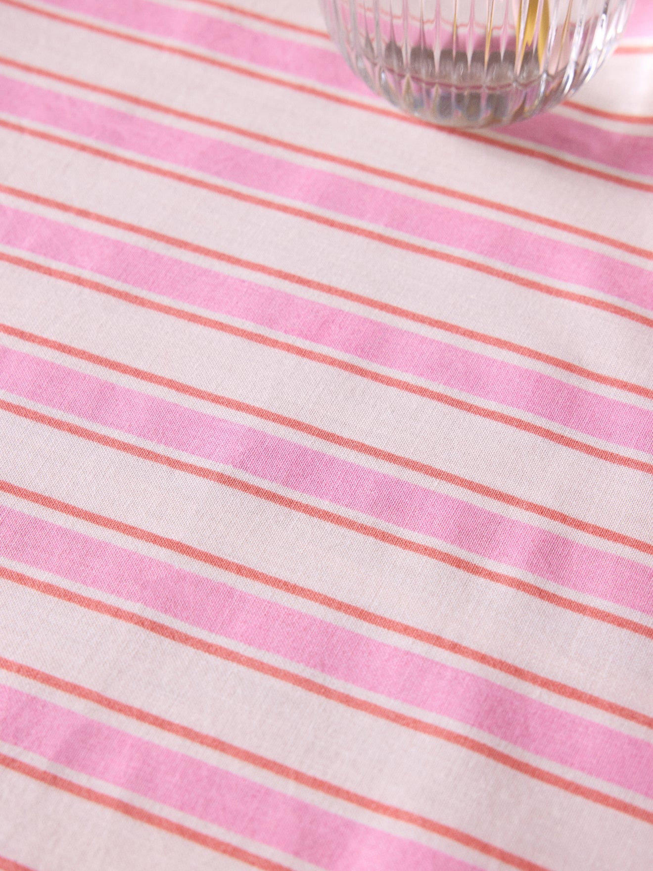 Nappe rayée en coton