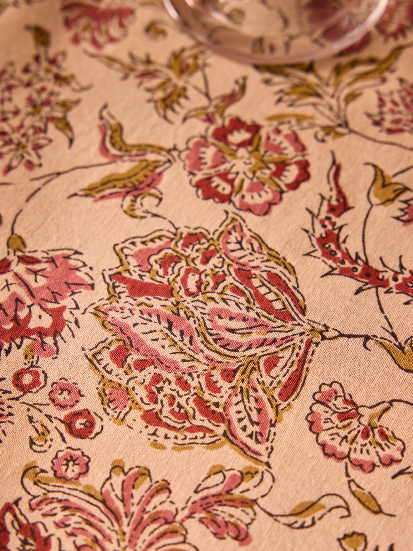 Indian Punjabi print cotton tablecloth