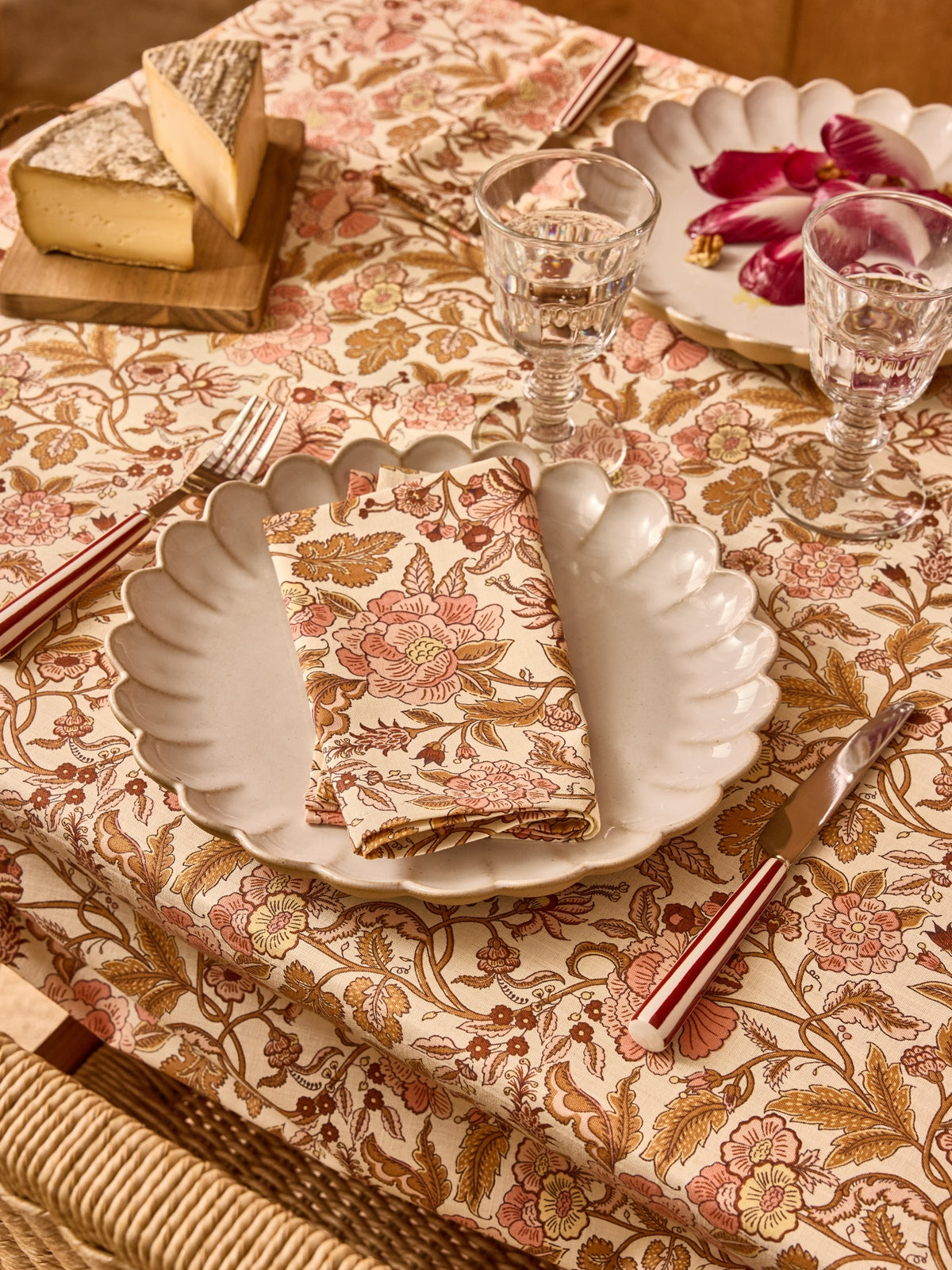 Set of 4 print napkins