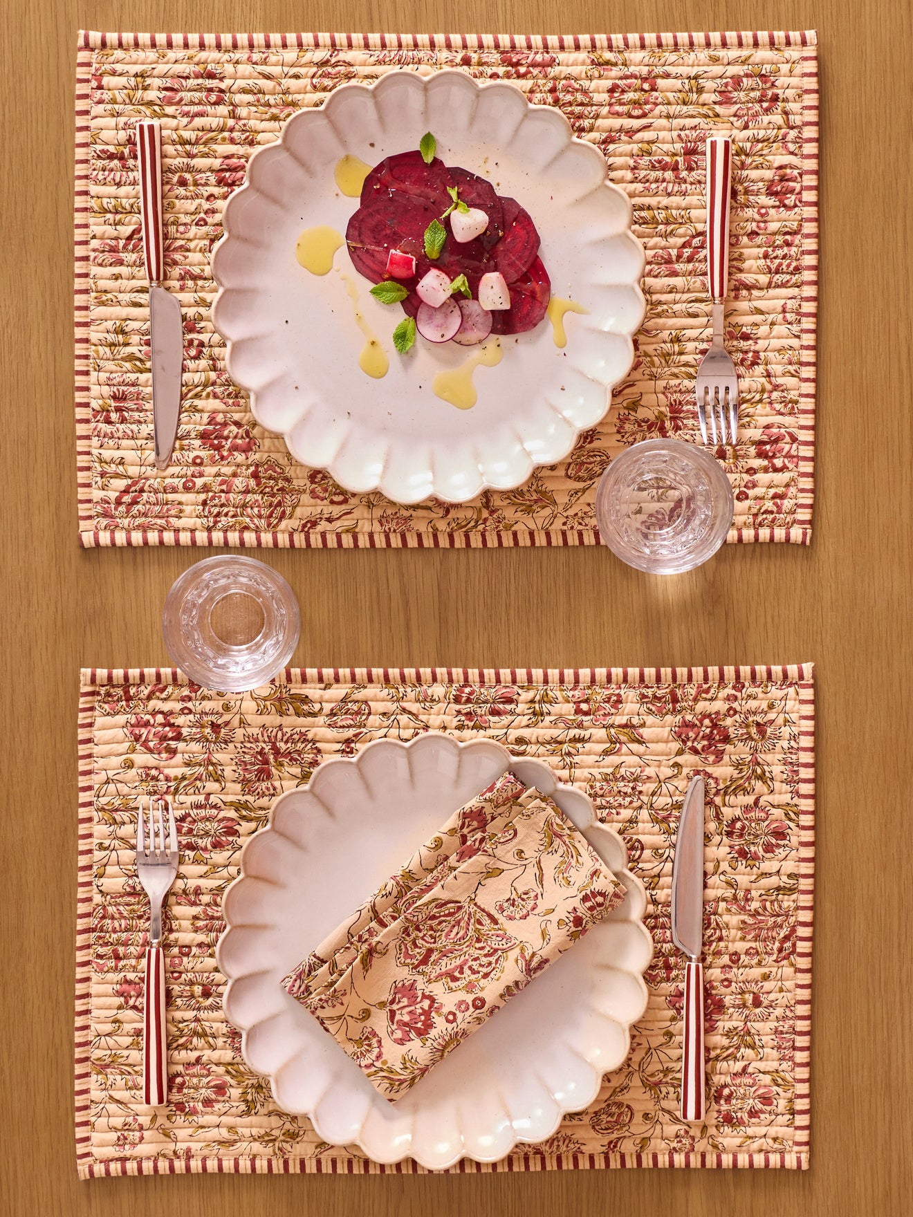 Set de table imprimé Penjab par lot de 2