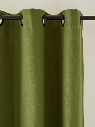 Linen blackout curtain