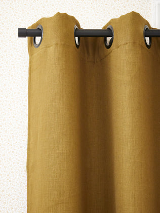Linen blackout curtain