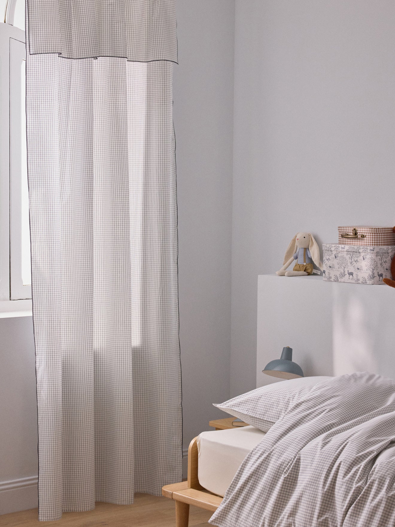 Panneau voile de coton fil à fil petits carreaux