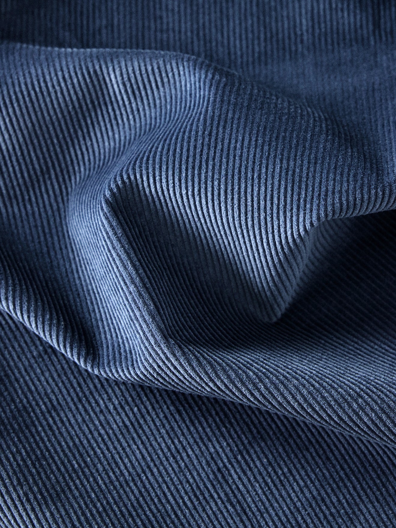 Corduroy curtain with eyelets