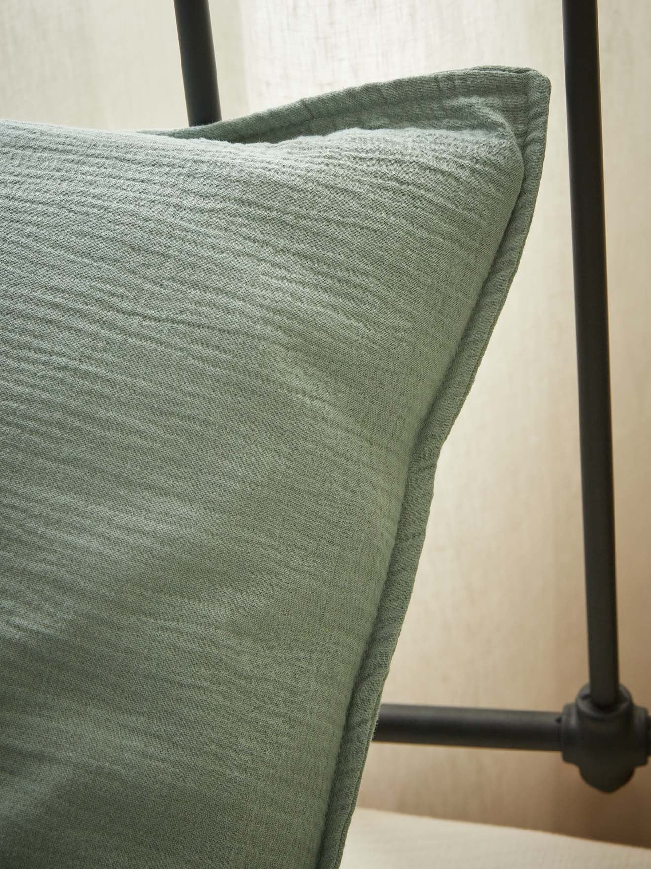 Child's cotton gauze crinkled pillowcase