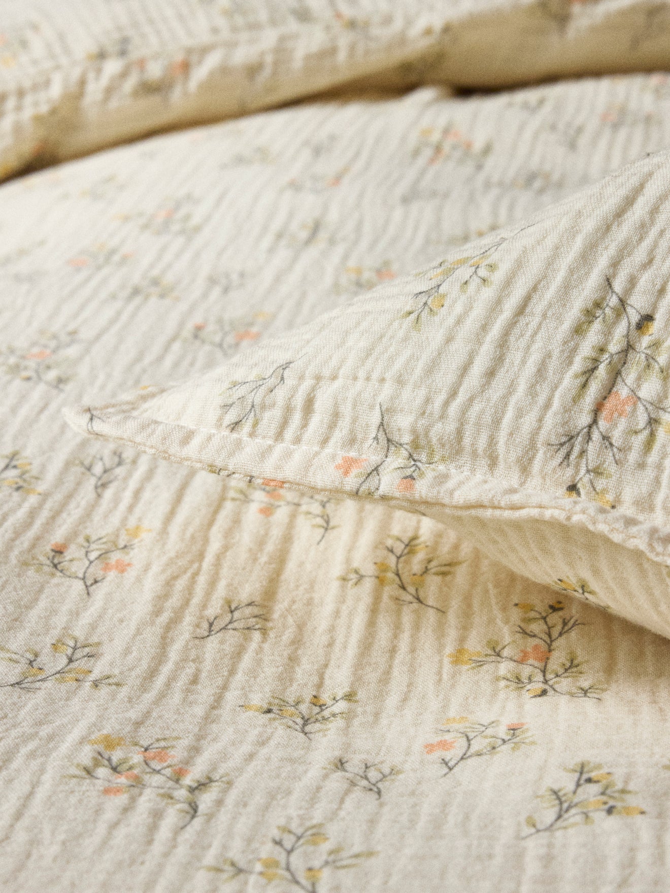 Ava cotton gauze pillowcase