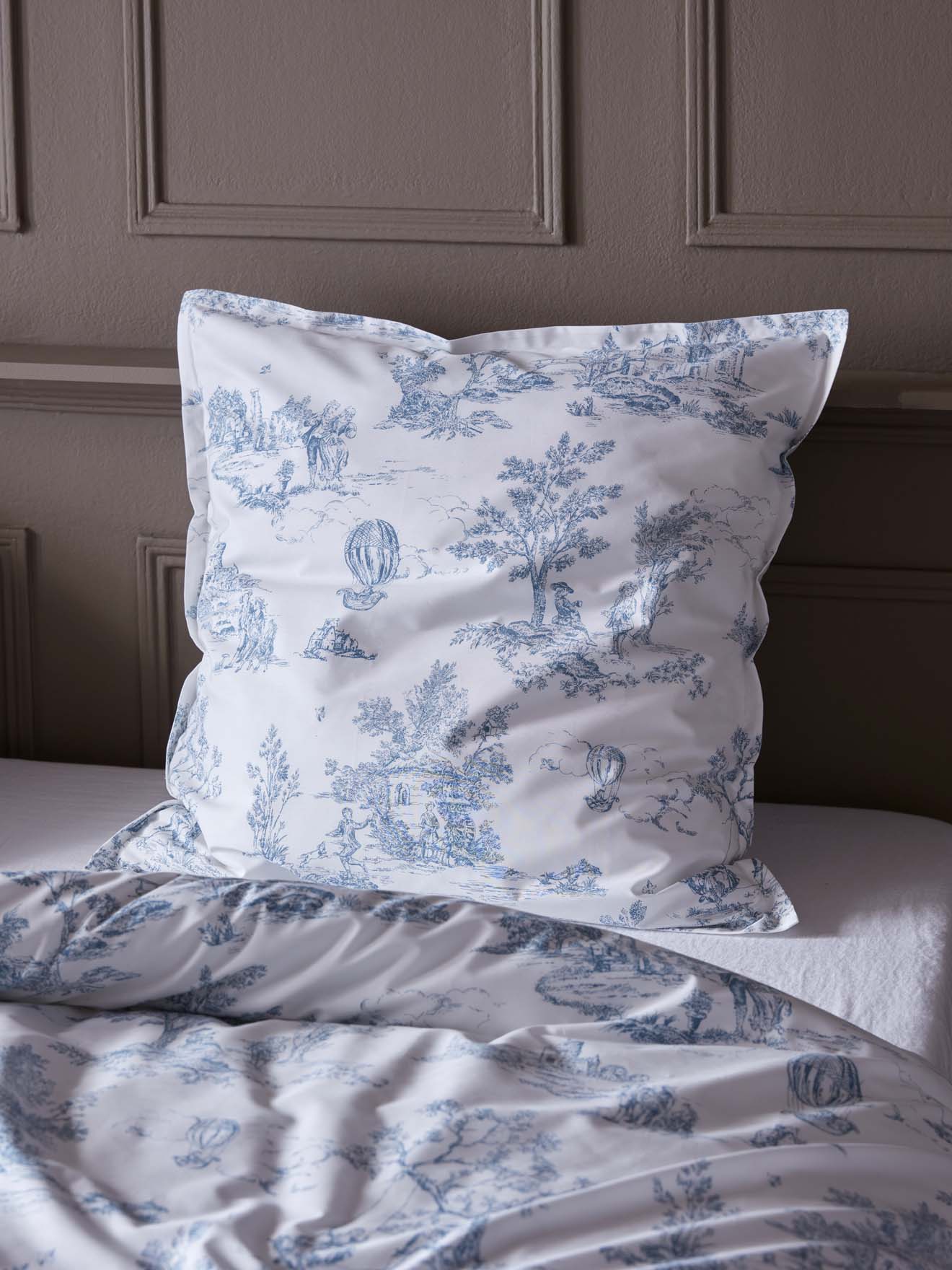 Jouy Spirit cotton percale pillowcase