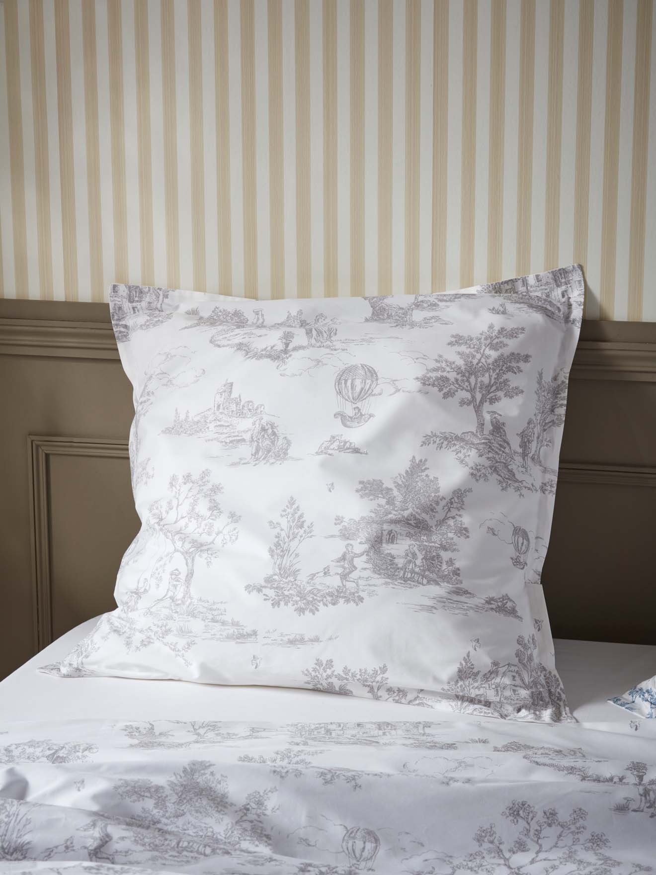 Jouy Spirit cotton percale pillowcase