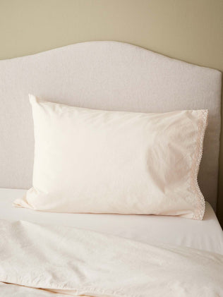 Charlotte cotton percale pillowcase