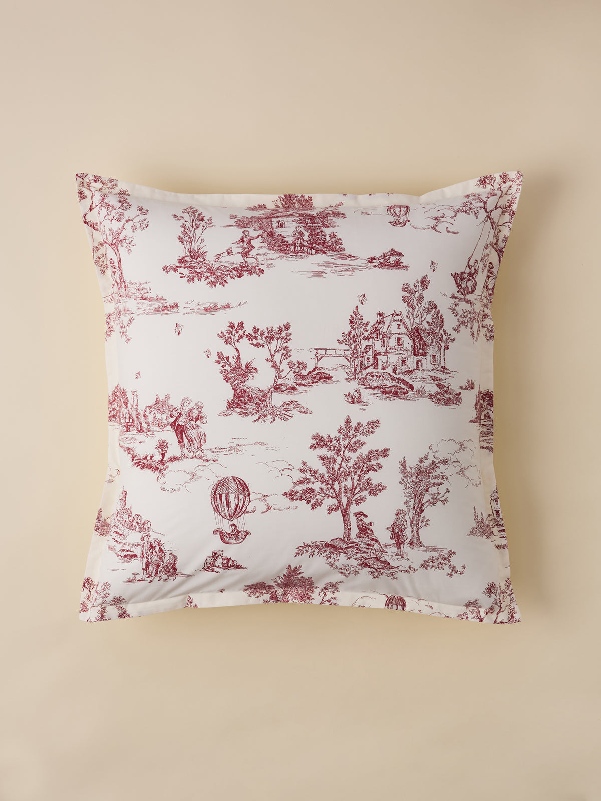 Toile de Jouy Spirit cotton percale pillowcase