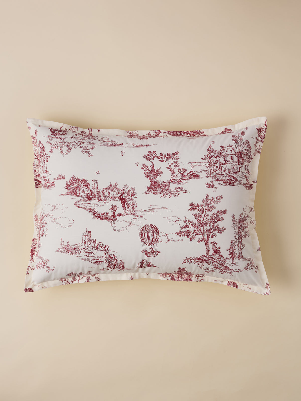 Toile de Jouy Spirit cotton percale pillowcase