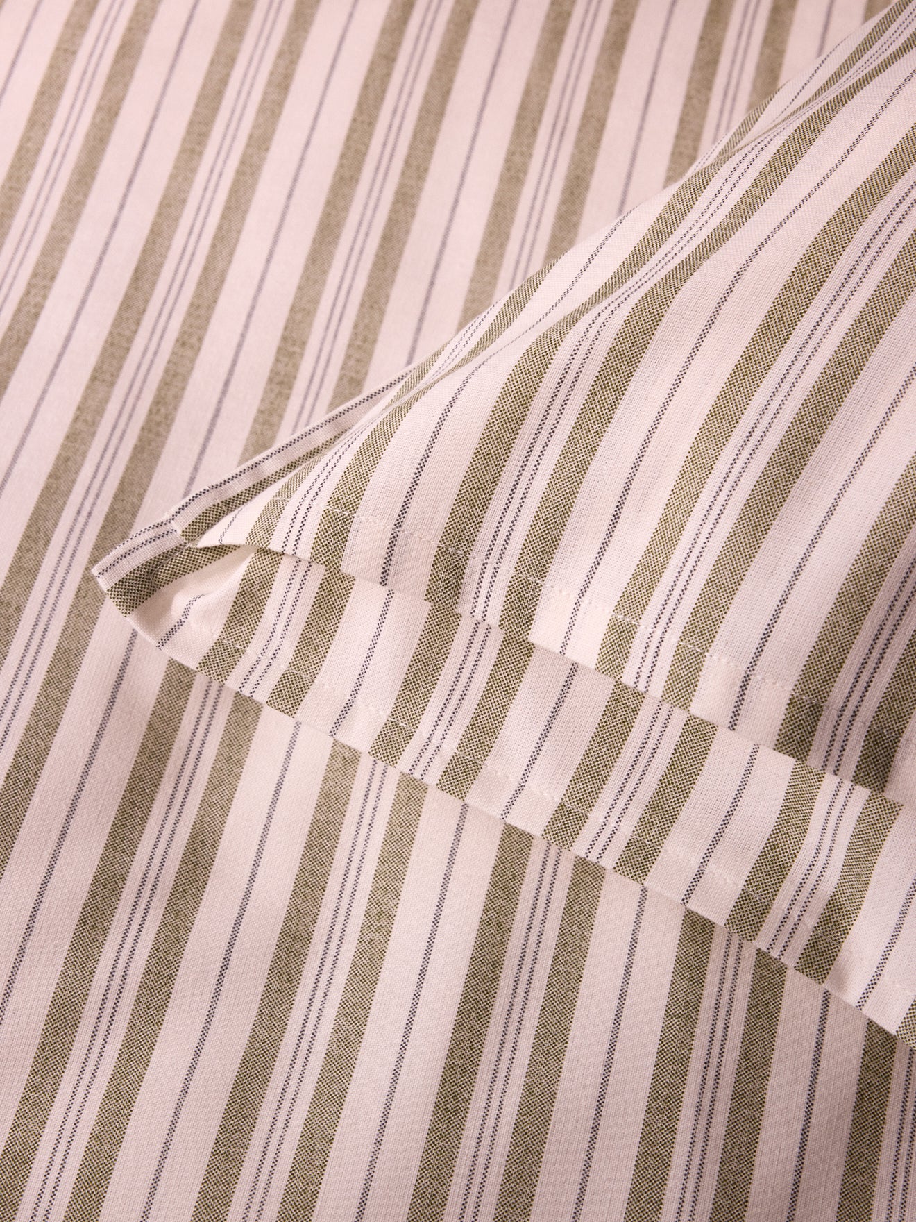 Taie d'oreiller coton tramé aspect lin "Transat"