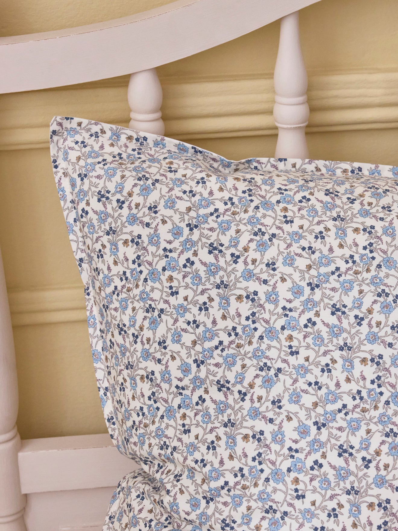 Hannah Fay motif pillowcase made with Liberty fabric