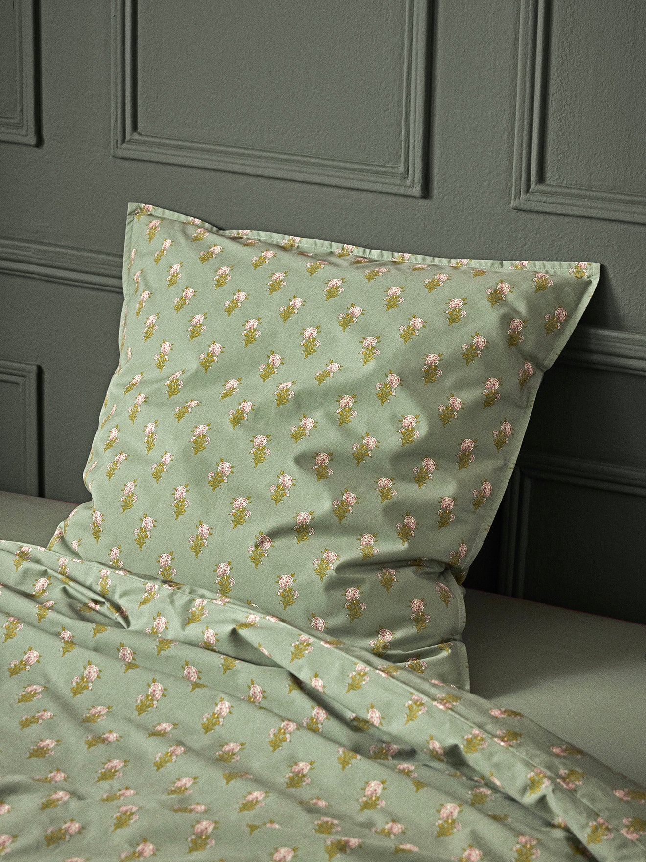 Antoinette cotton percale pillowcase