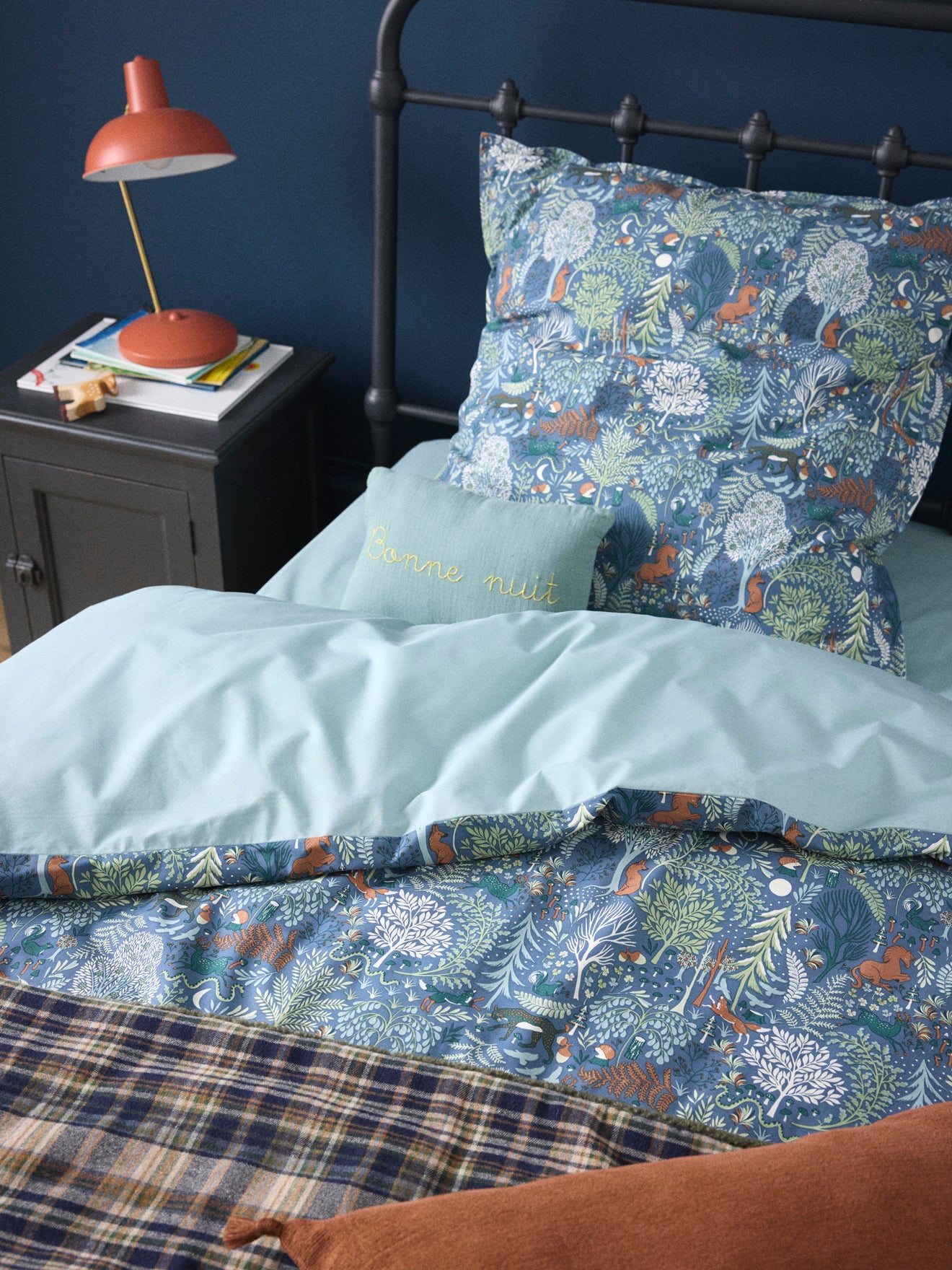 Axel cotton percale pillowcase