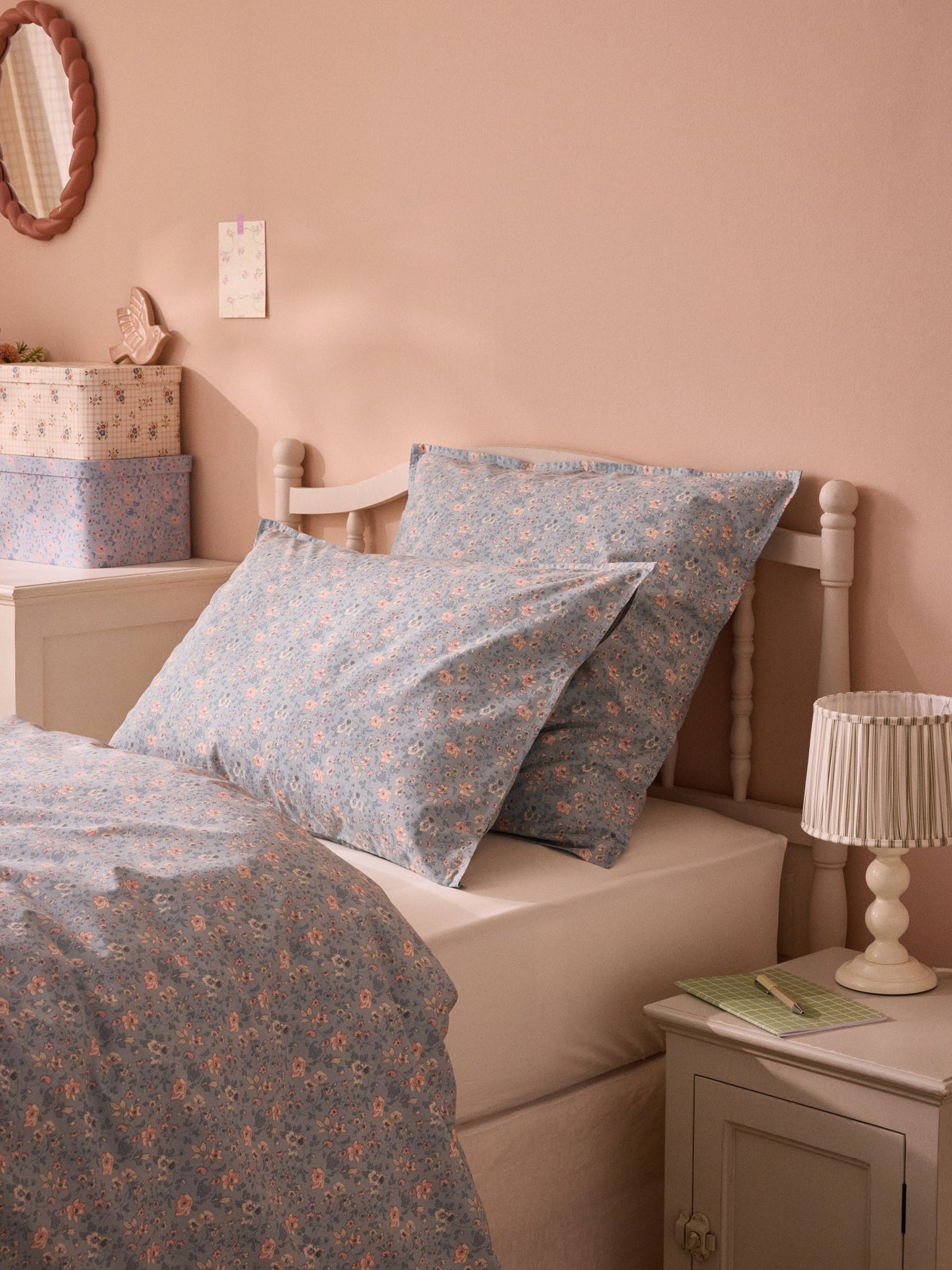 Taie d'oreiller percale de coton Mélodie