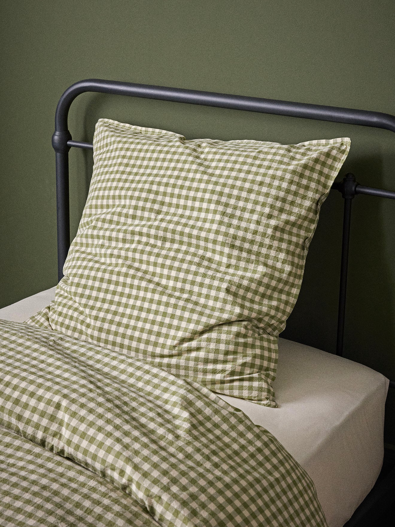Ambroise gingham check pillowcase