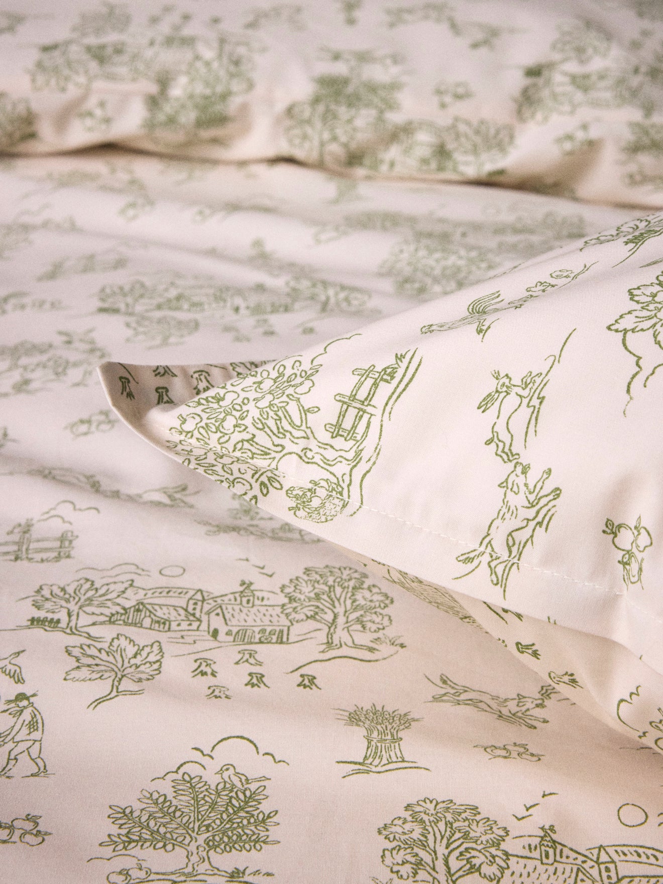 Alois cotton percale pillowcase