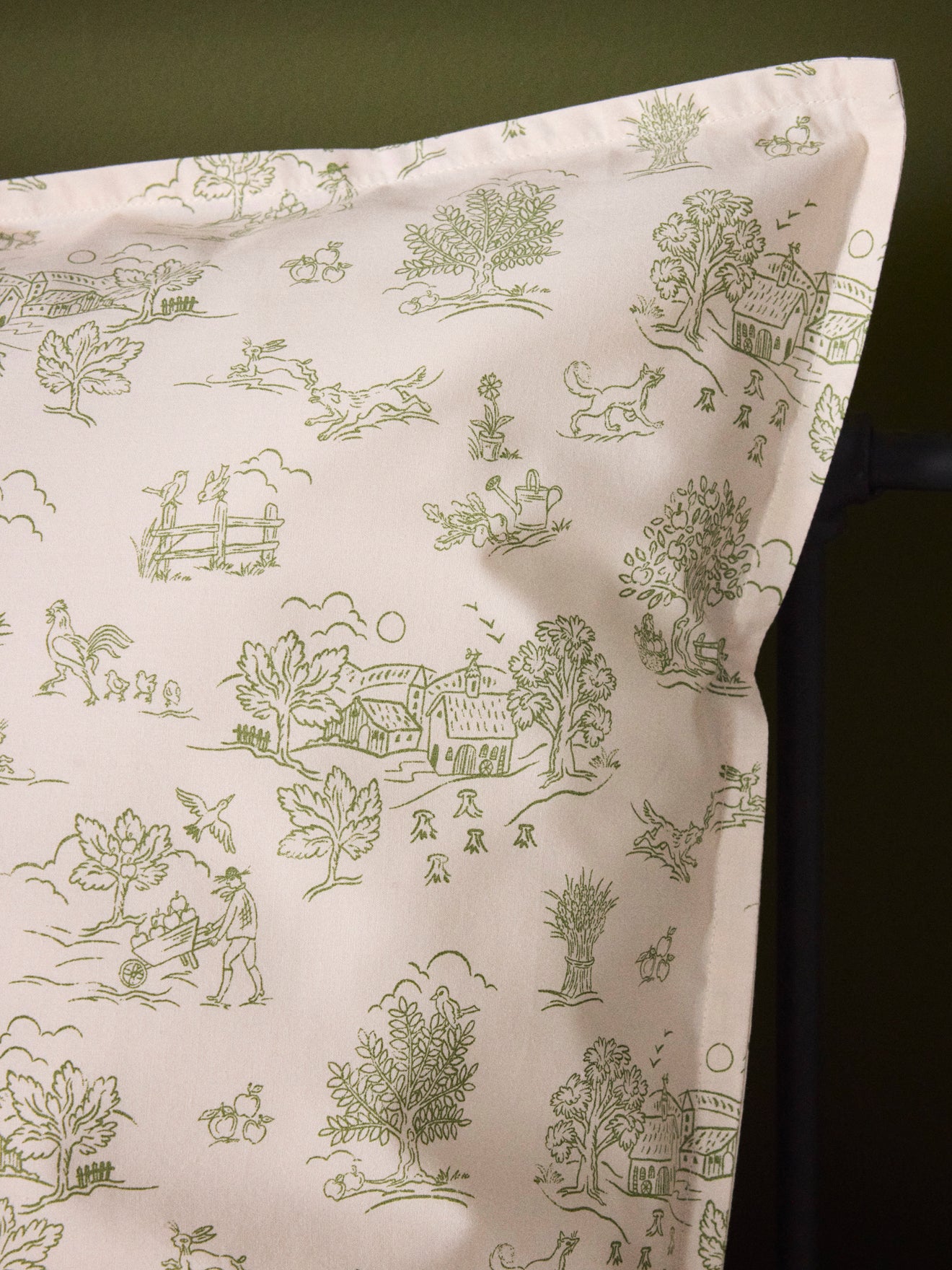 Alois cotton percale pillowcase