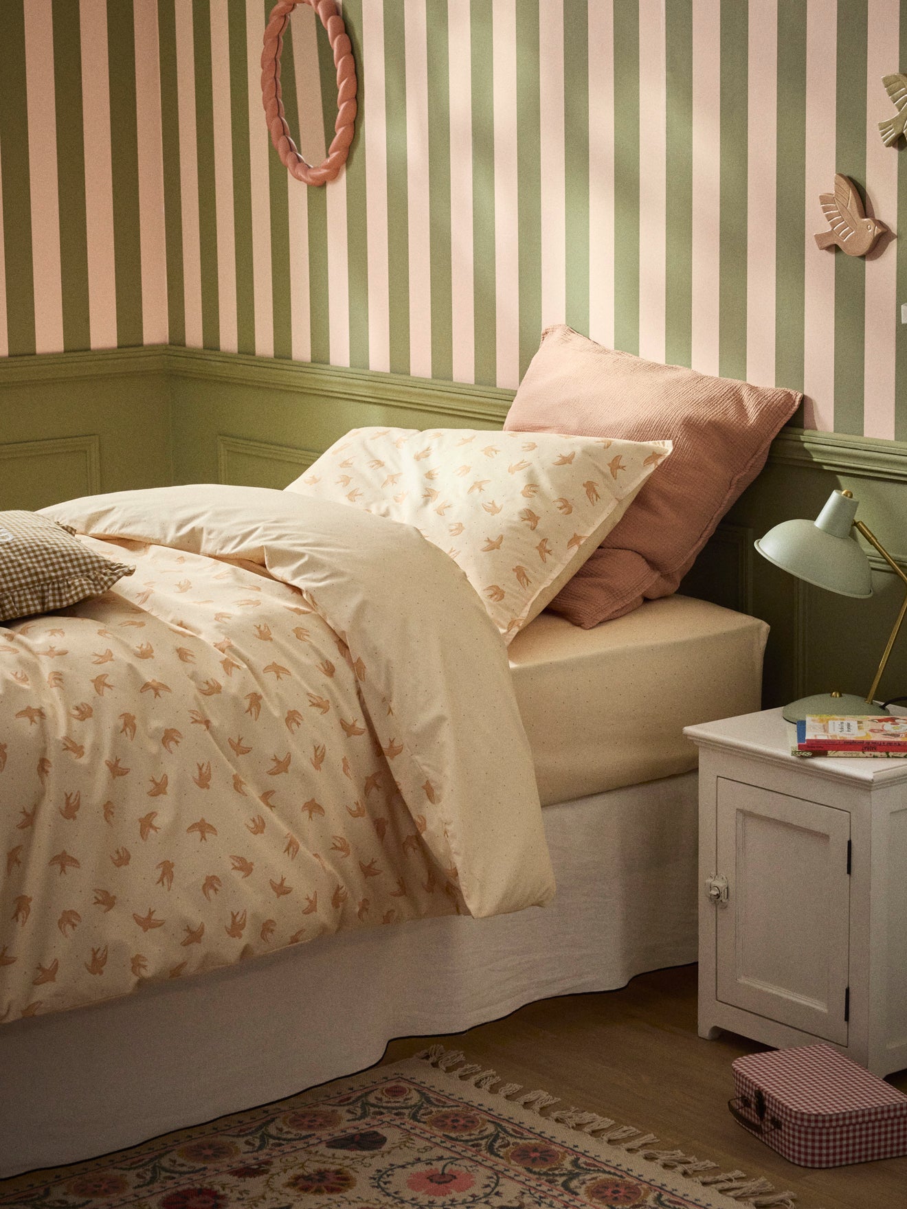 Anna cotton percale pillowcase