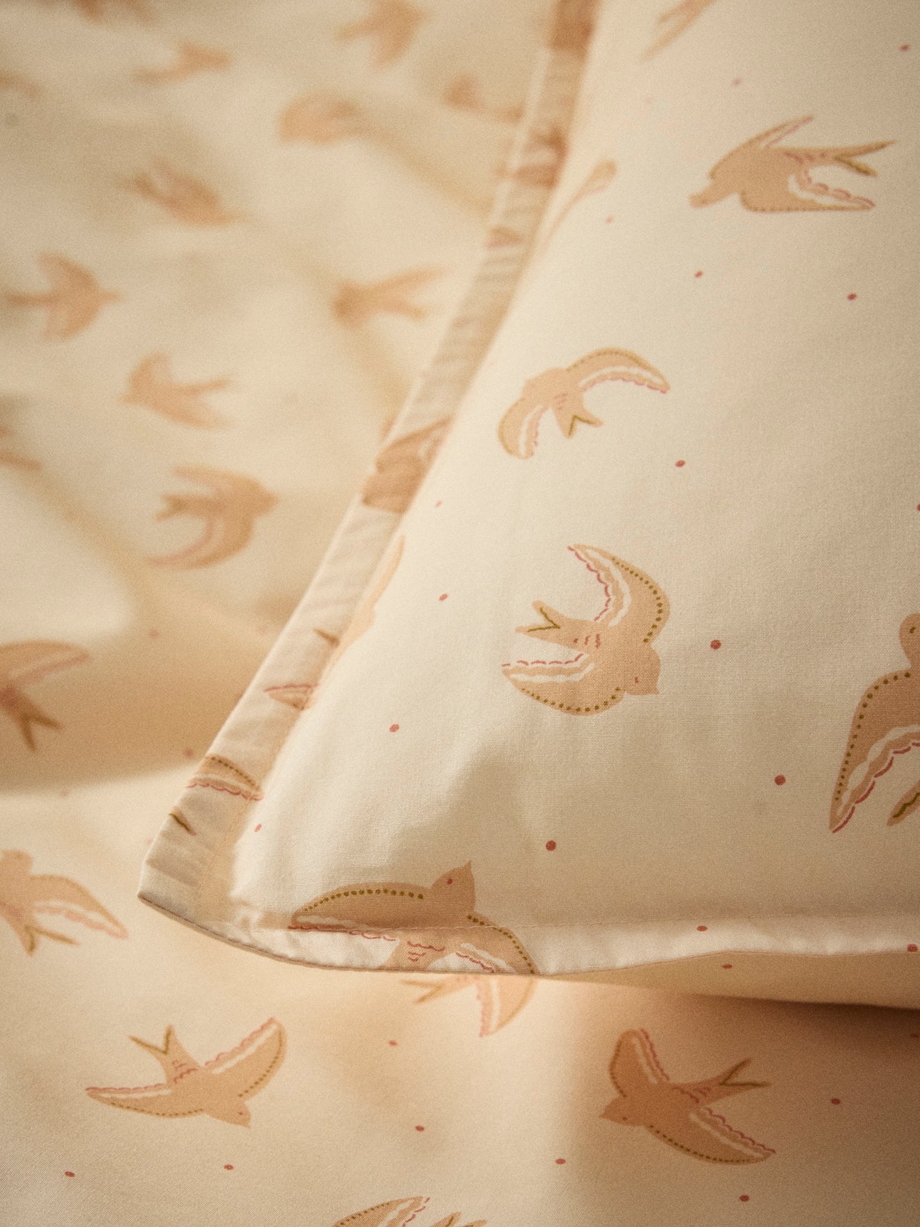 Anna cotton percale pillowcase