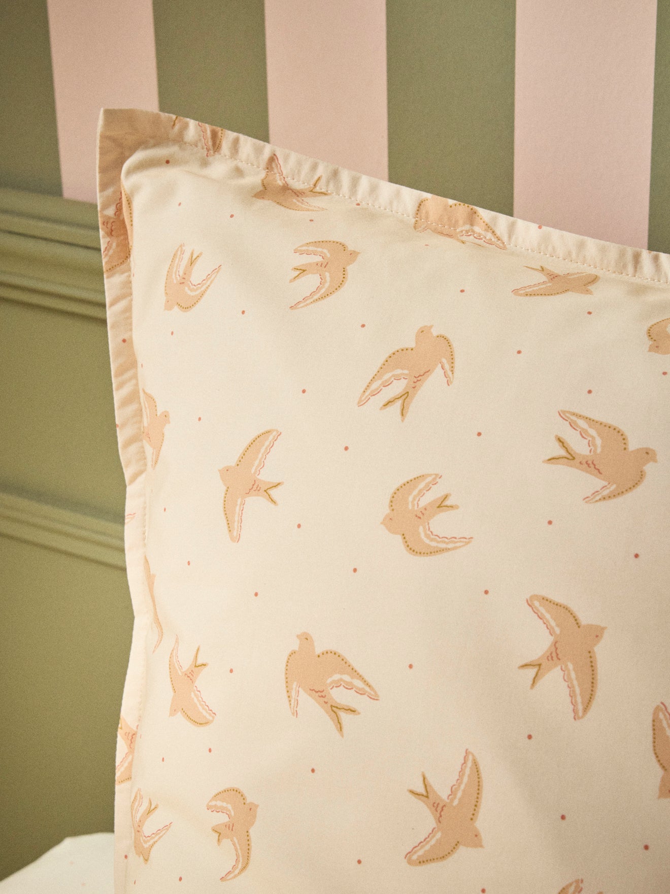 Anna cotton percale pillowcase