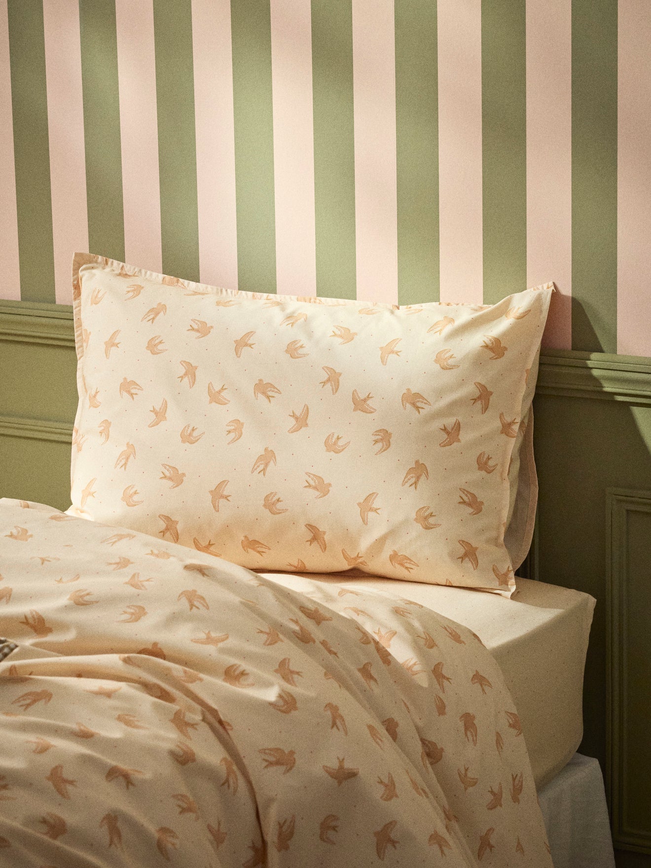 Anna cotton percale pillowcase