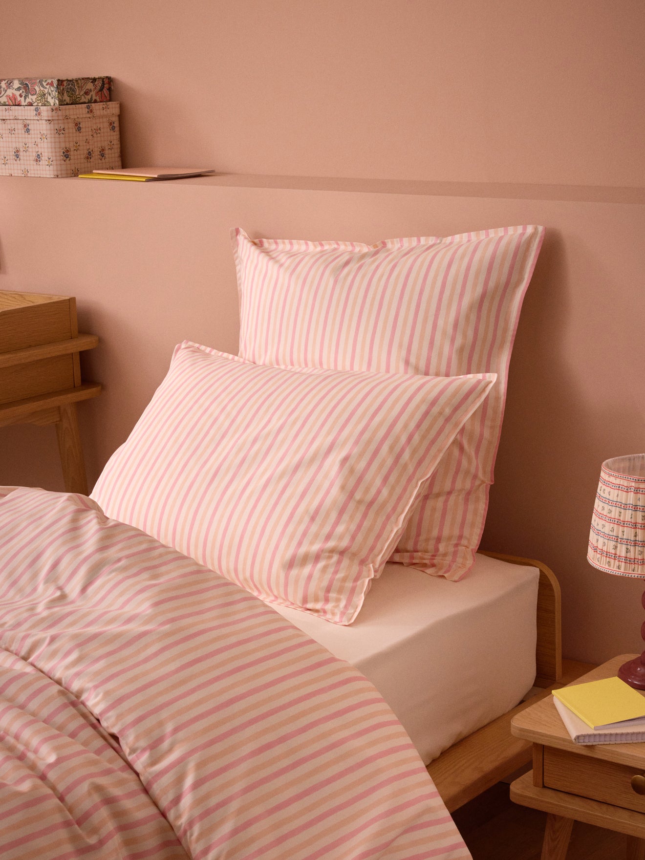 Marcelle cotton percale pillowcase