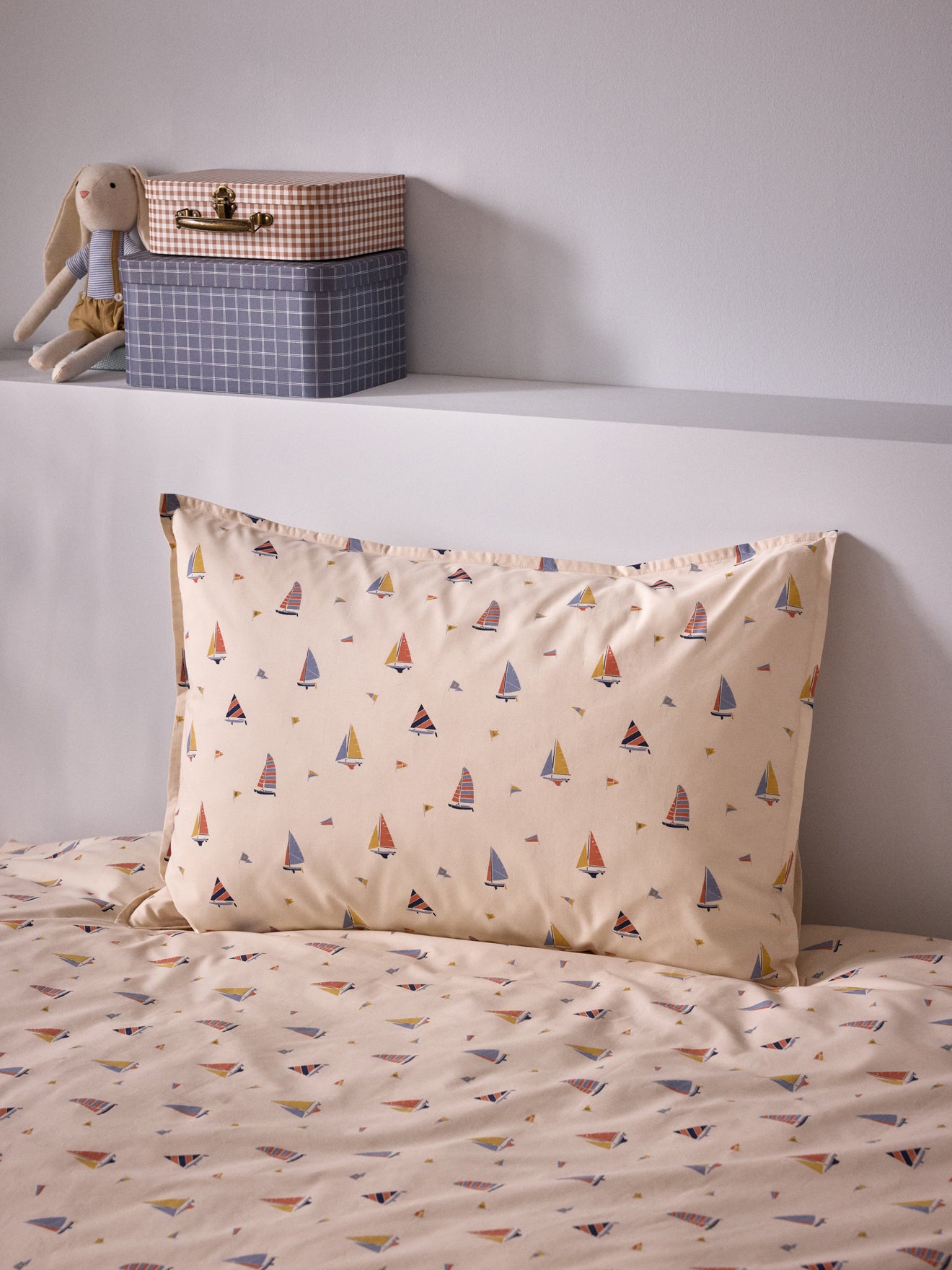 Taie d'oreiller percale de coton "Matéo"