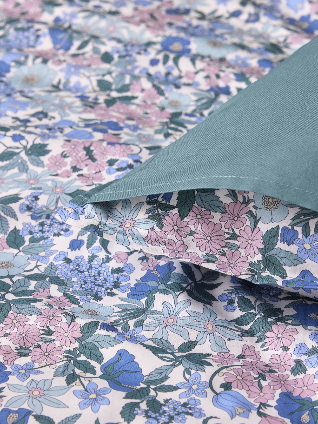 Pillowcase made with Liberty fabric and cotton percale