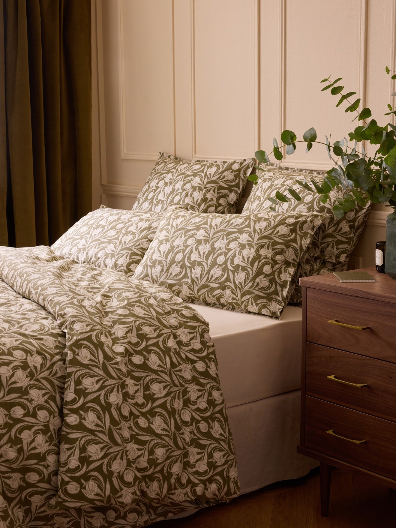 Lucie cotton percale pillowcase