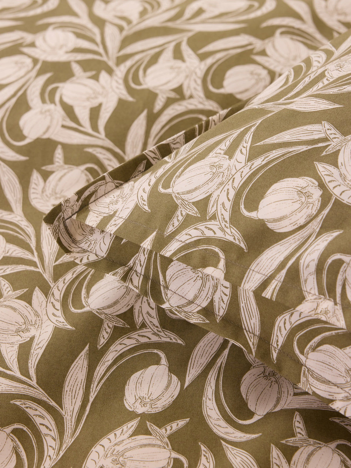 Lucie cotton percale pillowcase
